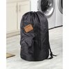 Whitmor Black Polyester Collapsible Laundry Bag 6403-5126-BLK